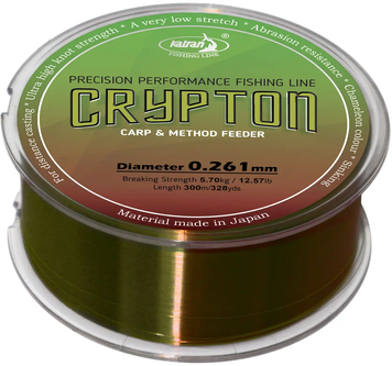 Леска Katran Crypton Carp & Method Feeder 300m (green-red) 0.261mm 12.57lb/5.7kg БР-3500.00.39 фото
