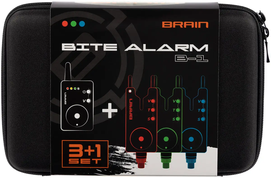 Набір сигналізаторів Brain Wireless Bite Alarm B-1 3+1 НСБ-04 фото