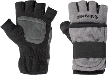 Рукавички Viking Fishing Ice Pro Gloves XXL (fleece) 5 cut finger+cover Grey-graphite ОБ-25 фото