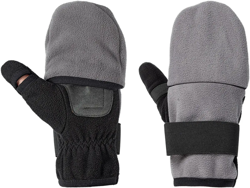 Перчатки Viking Fishing Ice Pro Gloves XXL (fleece) 5 cut finger+cover Grey-graphite ОБ-25 фото