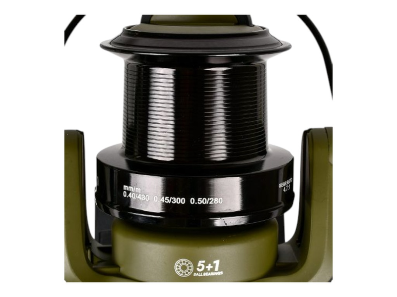 Катушка Sam's Fish Magnum Carp 10000, 5+1 подшипник, бейтраннер, металлическая шпуля К10000-3 фото