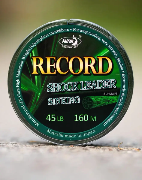 Шоклидер плетеный Katran Record Braided Shock-Leader 45lb 80m БР-3500.00.63 фото