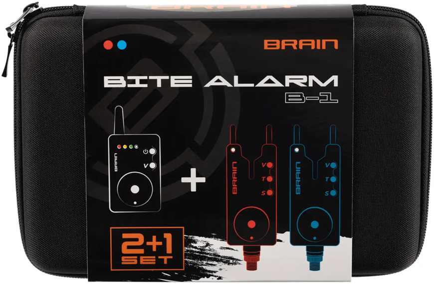 Набір сигналізаторів Brain Wireless Bite Alarm B-1 2+1 (з пейджером) БР-1858.42.24 фото