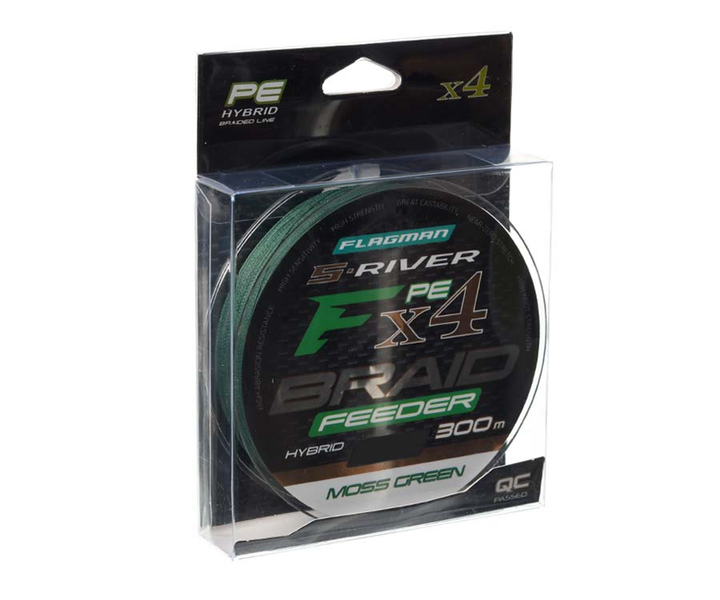 Шнур Flagman S-River PE Braid Hybrid F4 Feeder 150м Moss Green 0.20мм ФЛ-SRBH150-020 фото