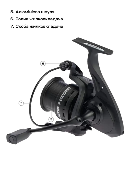 Катушка Brain Champ Feeder 6000 3+1BB 4.8:1 К6000-17 фото