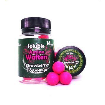 Soluble Amino Wafters Strawberry (Полуниця) &Oslash;14 мм GrandCarp КБРАВ-30-2 фото