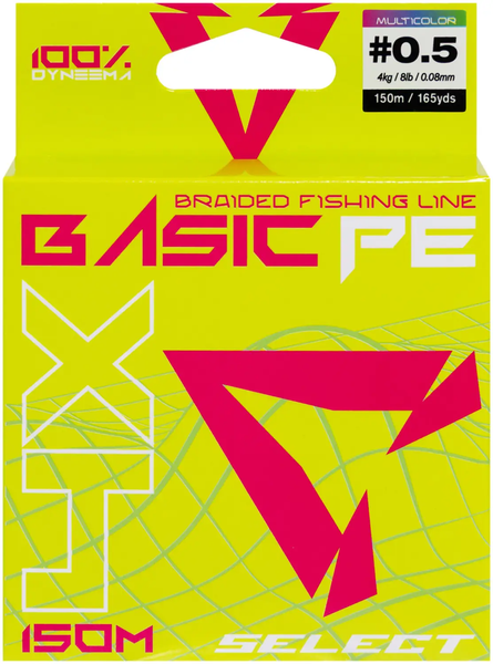Шнур Select Basic PE Multicolor 150m #0.6/0.10mm 10lb/4.8kg БР-1870.30.91 фото