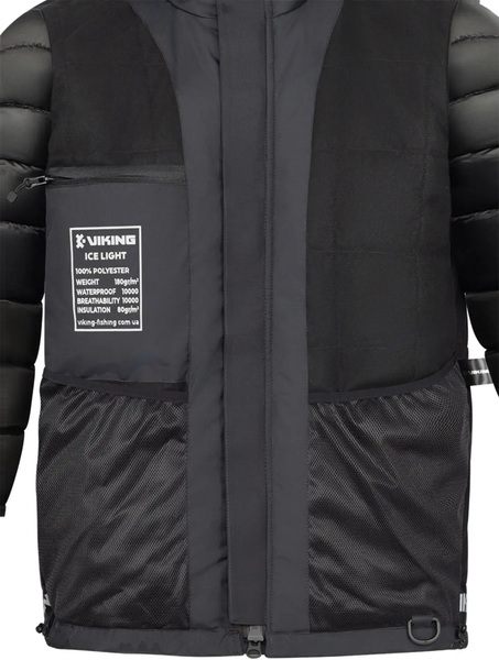 Зимняя куртка Viking Fishing Ice Light 80g 10K XXL Black/khaki ОБ-05 фото