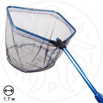 Підсак Fishing ROI Blue гумова сітка, потрійна ручка 60х60см ПСП-60-1 фото