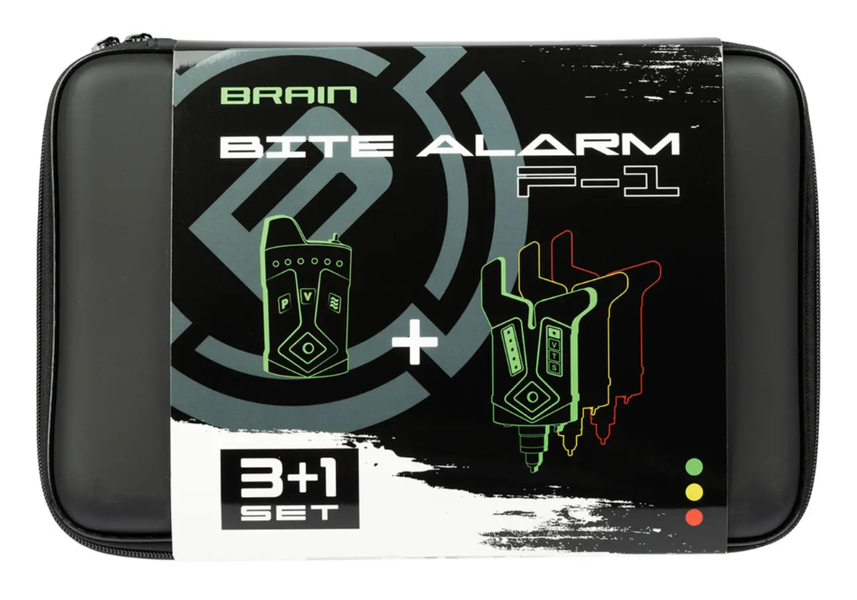 Набір бездротових сигналізаторів Brain Wireless Bite Alarm F-1 3+1 НСБ-01 фото