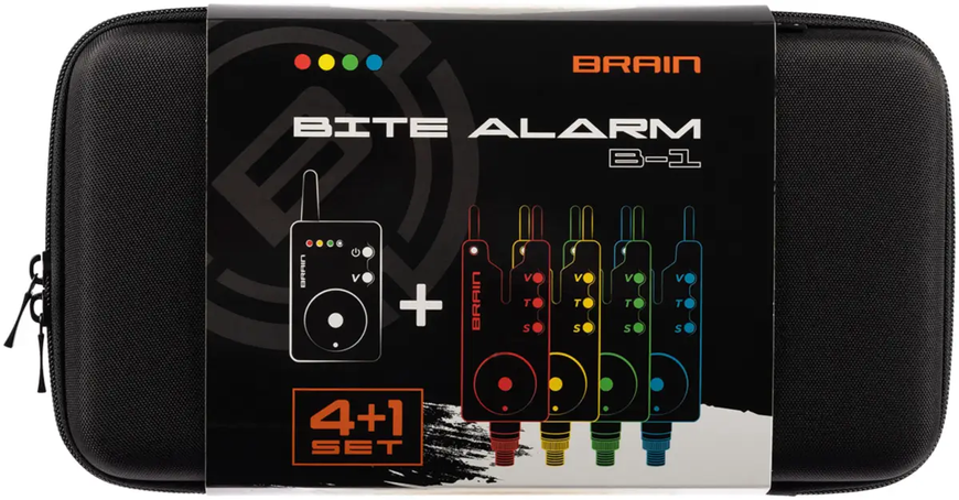 Набір сигналізаторів Brain Wireless Bite Alarm B-1 4+1 НСБ-05 фото