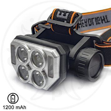 Ліхтар налобний 12 світлодіодів 1200 mAh 8.5х4.5х6 см SQ-814 ЕНФ-1200 фото