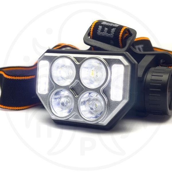 Ліхтар налобний 12 світлодіодів 1200 mAh 8.5х4.5х6 см SQ-814 ЕНФ-1200 фото