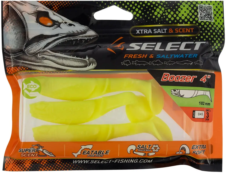 Силікон Select Easy Shad 3.5" (90 мм), віброхвіст, колір #888 (5 шт/уп) СС-1870.05.66 фото