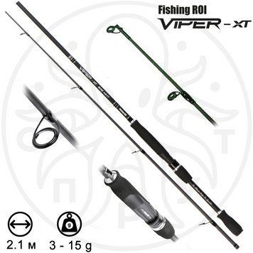Спінінг лайтовий Fishing ROI Viper-XT 2.10 м МНT 3-15 грам СШ-43 фото