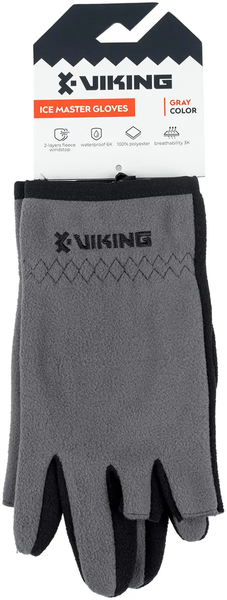 Флисовые перчатки Viking Fishing Maverick Gloves M Grey-Graphite ОБ-13 фото