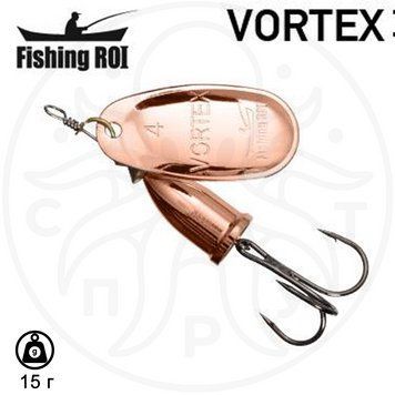 Блесна вертушка Fishing ROI Vortex 5 cuprum 15gr 003 БВВ-15-003 фото