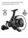 Катушка Brain Scout SE‑B 6000S 8+1BB Black К6000-15 фото 9