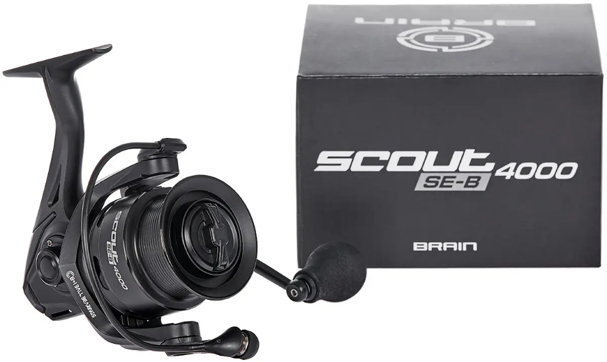 Катушка Brain Scout SE‑B 6000S 8+1BB Black К6000-15 фото