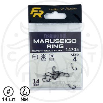 Гачок рибальський FR Maruseigo Ring №4 14 шт К-15М.2 фото