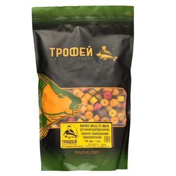 Пеллетс -Мультимікс 50/50 розчинний/довгорозчинний 15 мм. 1 кг id_744 фото