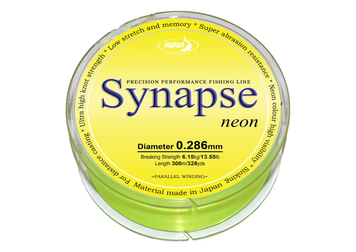 Леска Katran Synapse Neon 300m (neon-yellow) 0.286mm 13.55lb (6.15kg) БР-3500.00.21 фото