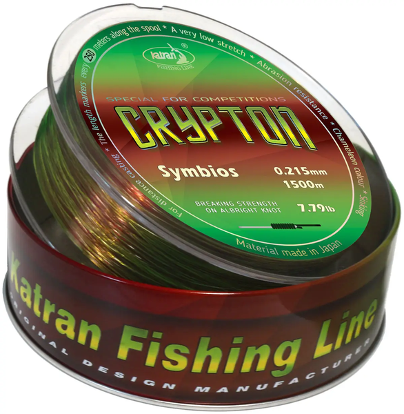 Леска Katran Crypton Symbios 1250m camo-neon 0.234mm 9.05lb/4.11kg БР-3500.00.27 фото