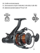 Котушка Brain Apex Double Baitrunner 6000 6+1BB К6000-21 фото 8