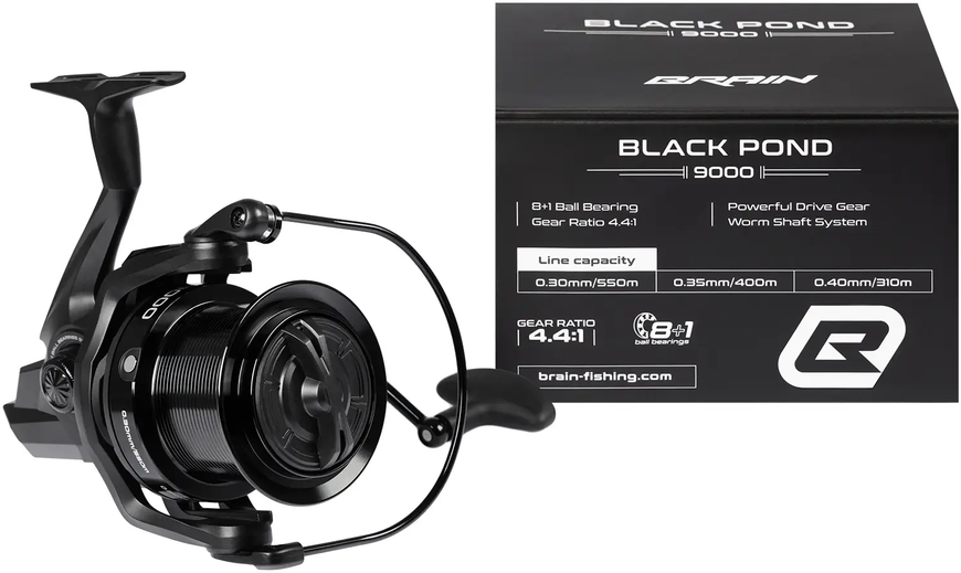 Катушка карповая Brain Black Pond Carp 9000 8+1BB 4.4:1 БР-1858.57.13 фото
