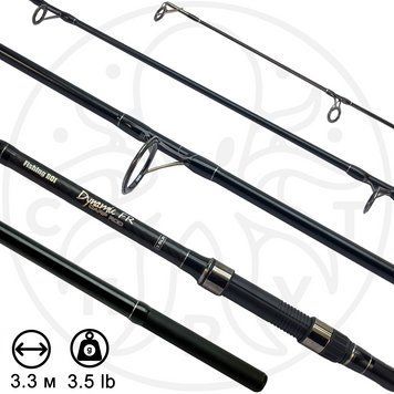 Карповое удилище Fishing ROI Dynamic Carp 3.3m 3.5 lbs 3х сост СШ-18 фото