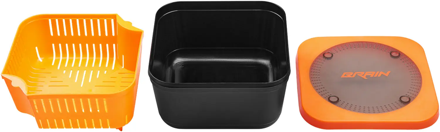 Емкость для насадок Brain Pellet/Bait box 17x17x9cm с ситом (18584796) БР-1858.47.96 фото