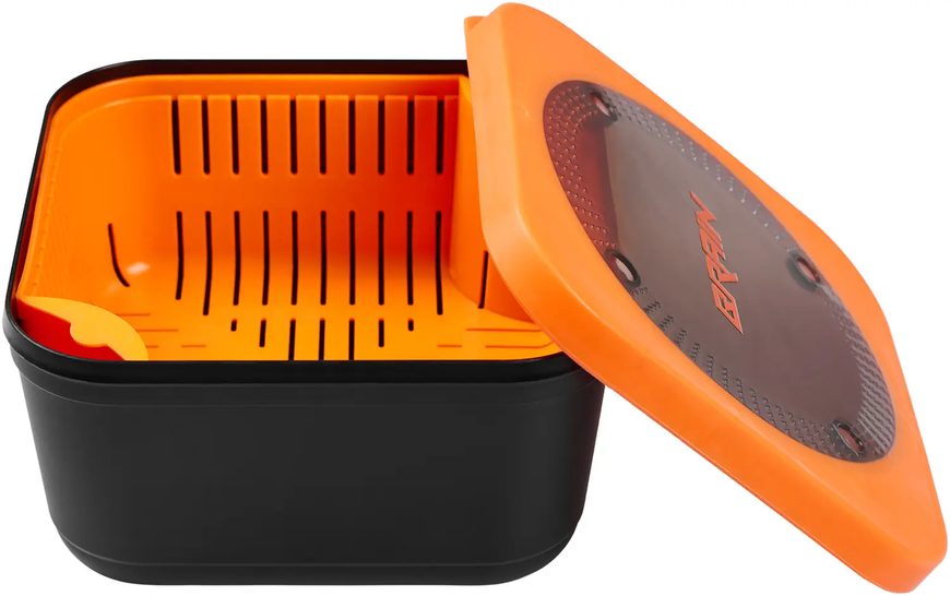 Емкость для насадок Brain Pellet/Bait box 17x17x9cm с ситом (18584796) БР-1858.47.96 фото
