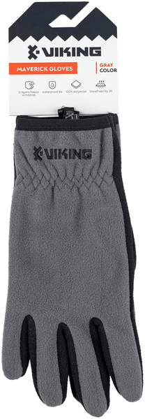 Классические флисовые перчатки Viking Fishing Maverick Gloves XL Grey-graphite ОБ-20 фото